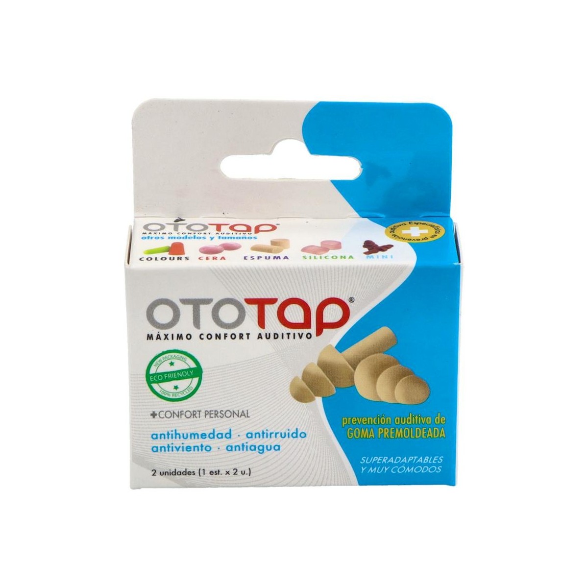 Tapon Oido Goma Oto-Tap Premold 2U