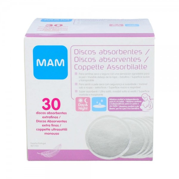 DISCOS ABSORBENTES MAM 30 U