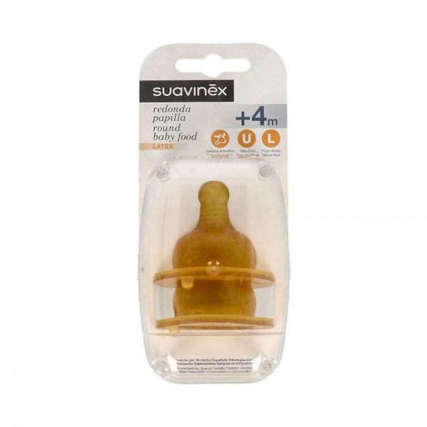 Tetina Suavinex Papilla Boca Ancha Latex +4 2U